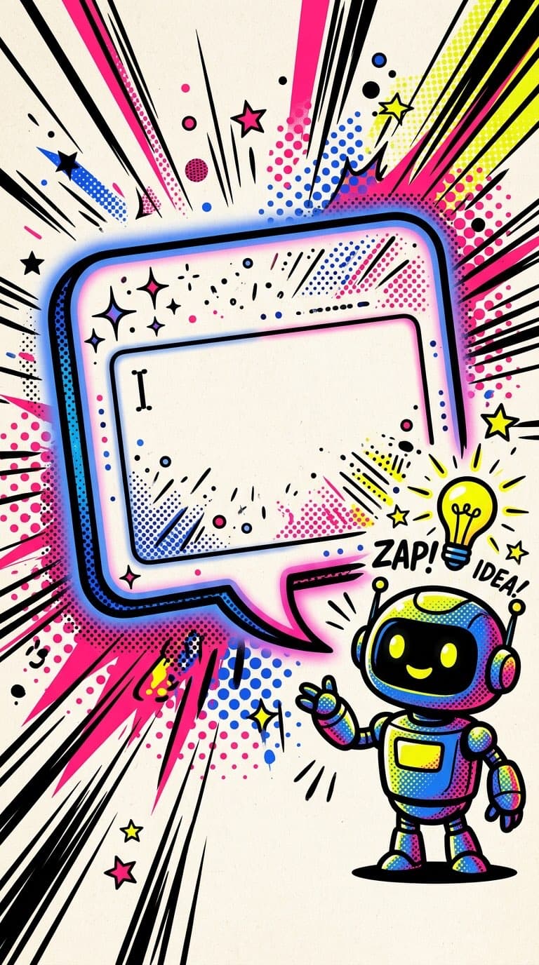 Comic-style AI illustration